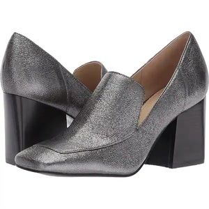 Marc Fisher Marlo Pewter Metallic Court Shoe 8.5